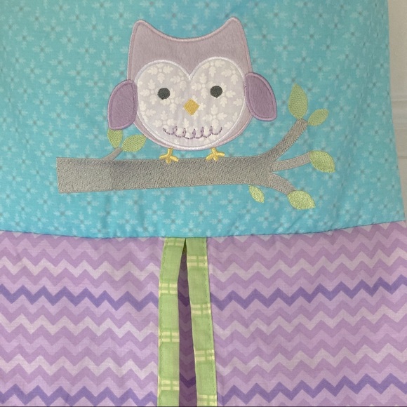 Nojo Love Birds collection Owl  Diaper Stacker 23" x 13" x  8" - Picture 2 of 10